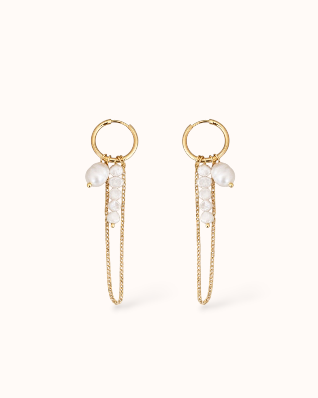 1E145833-9D9F-4301-9889-F83FB91415FA (1) Marlaux Pearl Hoops - Image 1